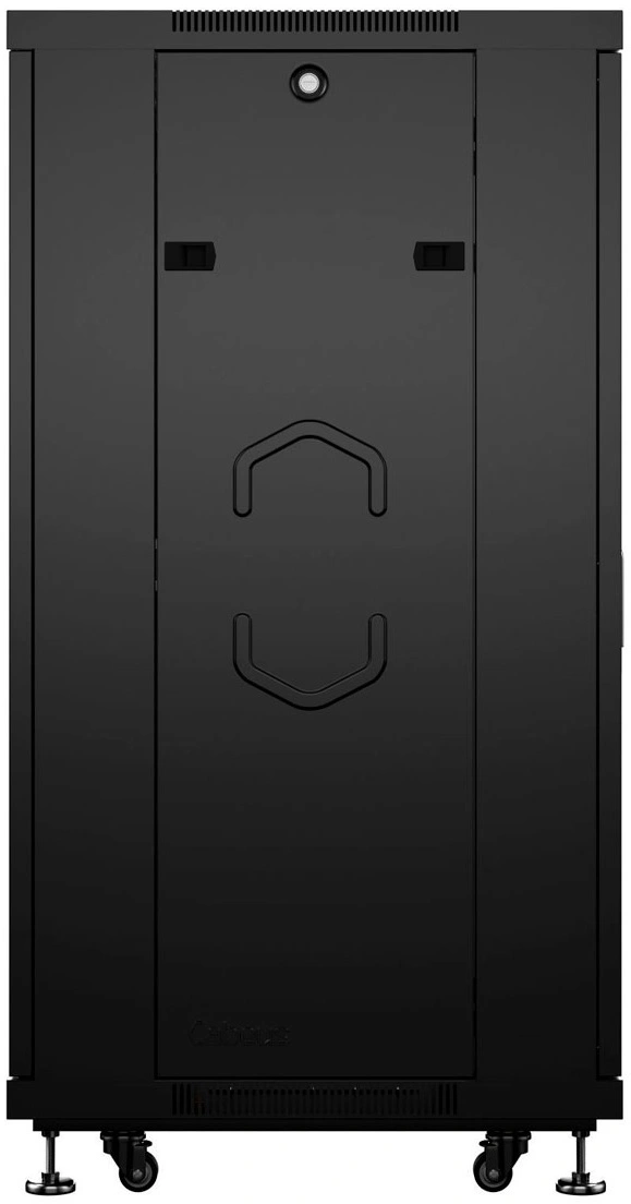 Шкаф серверный Cabeus (ND-05C-42U60/100-BK) напольный 42U 600x1000мм пер.дв.металл.перф. металл 800кг черный 900мм 108.3кг 220град. 2055мм 20 сталь — миниатюра 4
