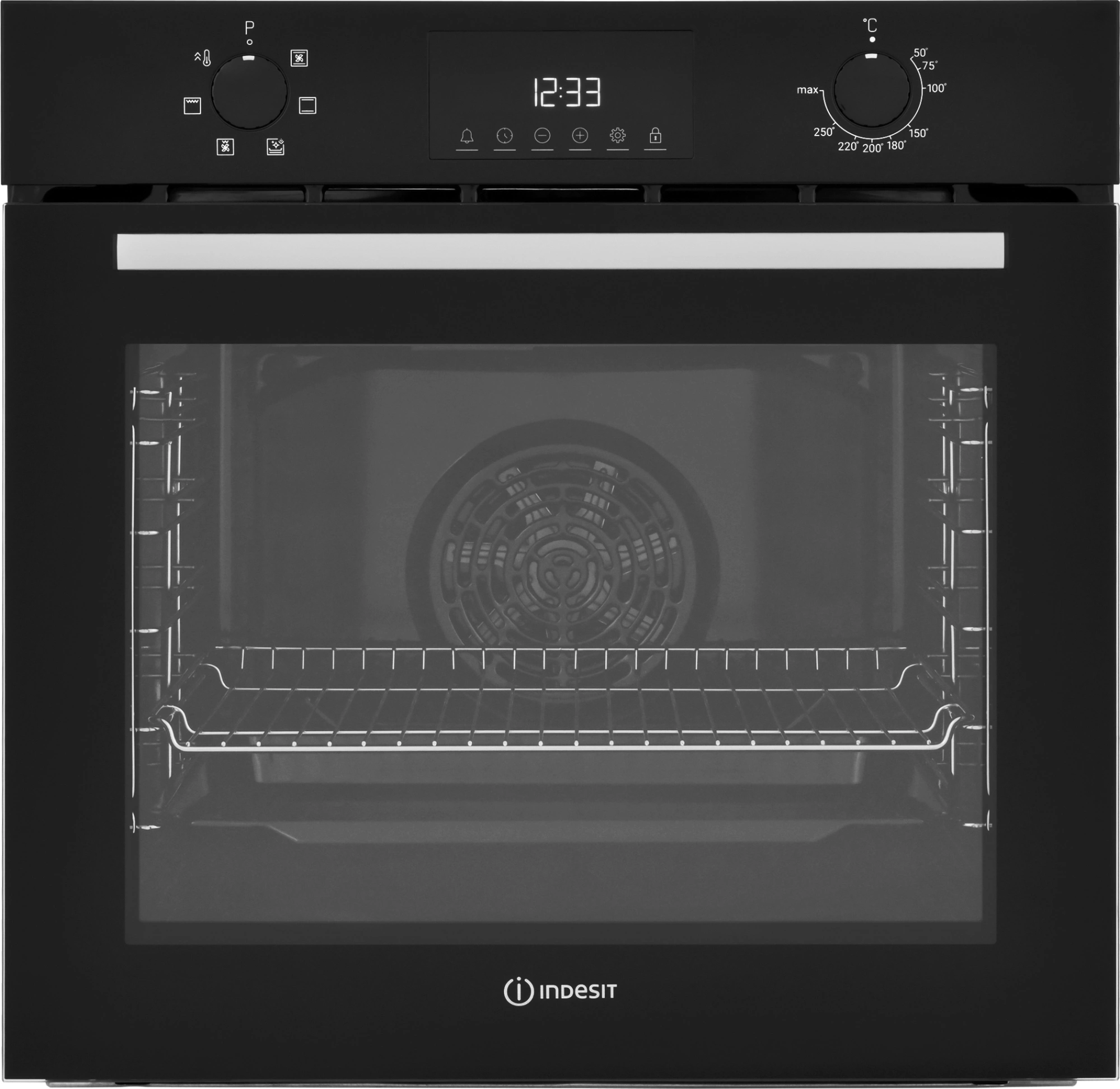 Духовой шкаф Электрический Indesit IFE 3644 J BL черный — фото 1