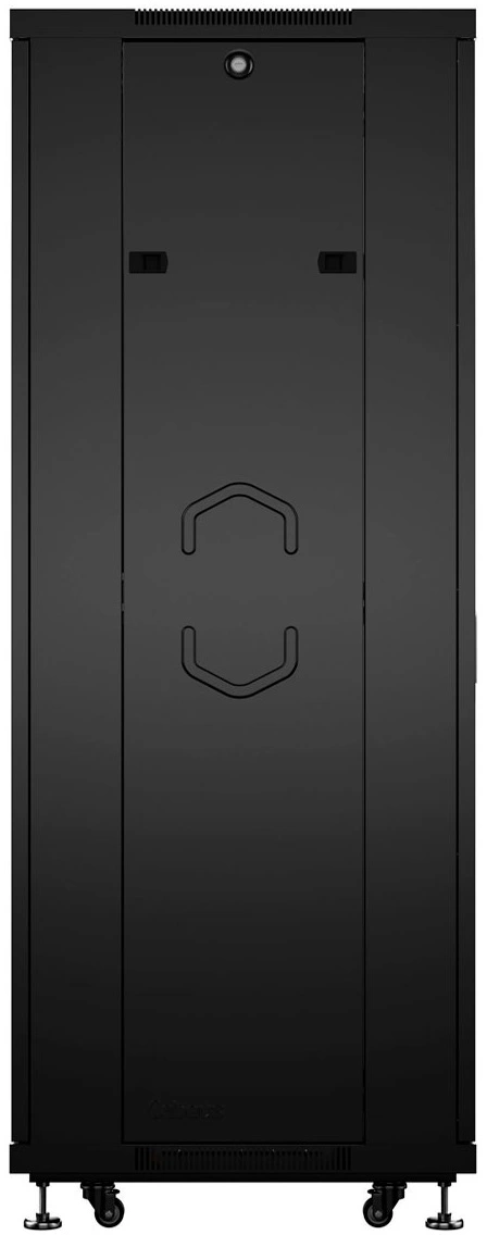 Шкаф коммутационный Cabeus (SH-05C-22U60/60-BK) напольный 22U 600x600мм пер.дв.стекл металл 800кг черный 500мм 56.4кг 1166мм IP20 сталь — миниатюра 4