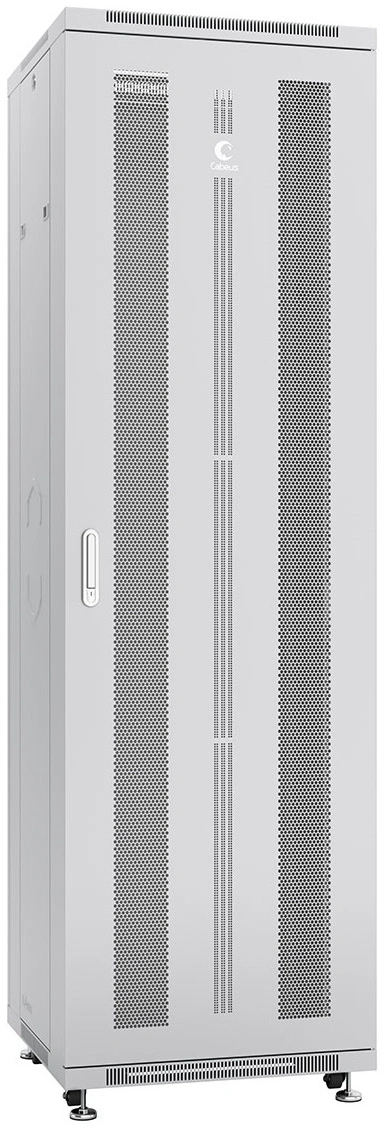 Шкаф коммутационный Cabeus (ND-05C-42U60/80) напольный 42U 600x800мм пер.дв.перфор. задн.дв.перфор. 800кг серый 700мм 97.3кг 220град. 2055мм IP20 сталь — миниатюра 2
