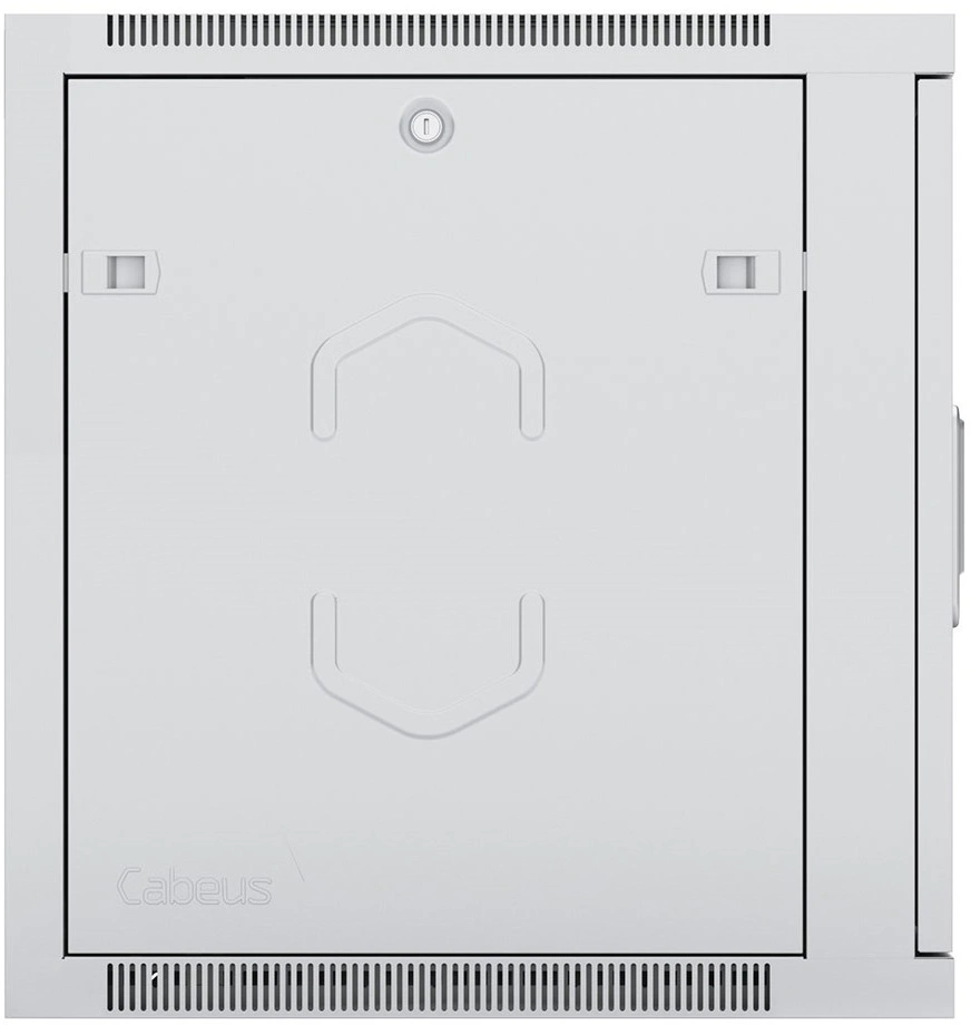 Шкаф коммутационный Cabeus (SH-05F-15U60/60-R) настенный 15U 600x600мм пер.дв.стекл 50кг серый 540мм 32кг 220град. 769мм IP20 сталь — миниатюра 4