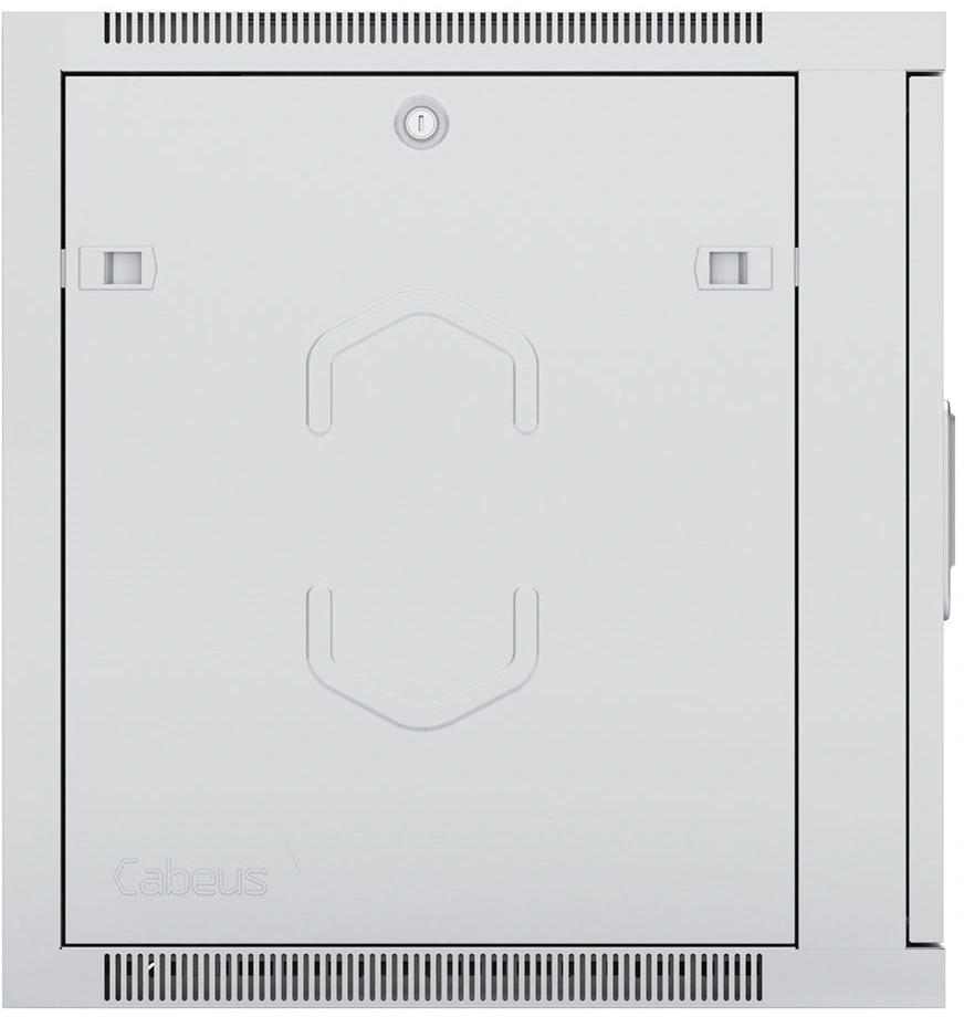 Шкаф коммутационный Cabeus (SH-05F-6U60/35) настенный 6U 600x350мм пер.дв.стекл 60кг серый 290мм 14кг 220град. 368мм IP20 сталь — миниатюра 4