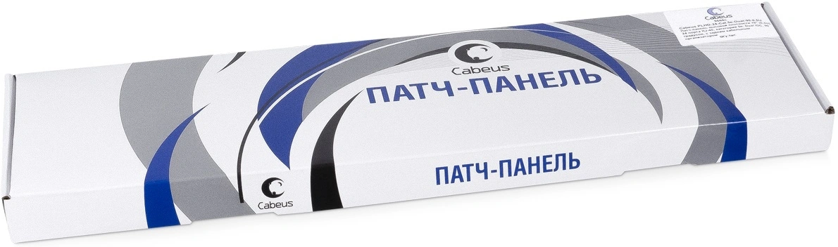 Патч-панель Cabeus PLHD-24-CAT.5E-DUAL-90-0,5U 19" 0.5U 24xRJ45 кат.5E UTP — фото 1