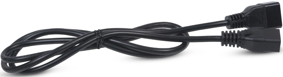 Шнур питания Cabeus PC-IEC19-IEC20-1.8M C19-C20 проводник.:3x1.5мм2 1.8м 220/250В 16А черный — фото 1