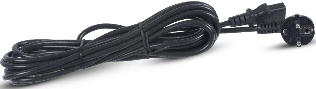 Шнур питания Cabeus PC-186-VDE-5M C13-Schuko проводник.:3x0.75мм2 5м 220/250В 6А черный — фото 1