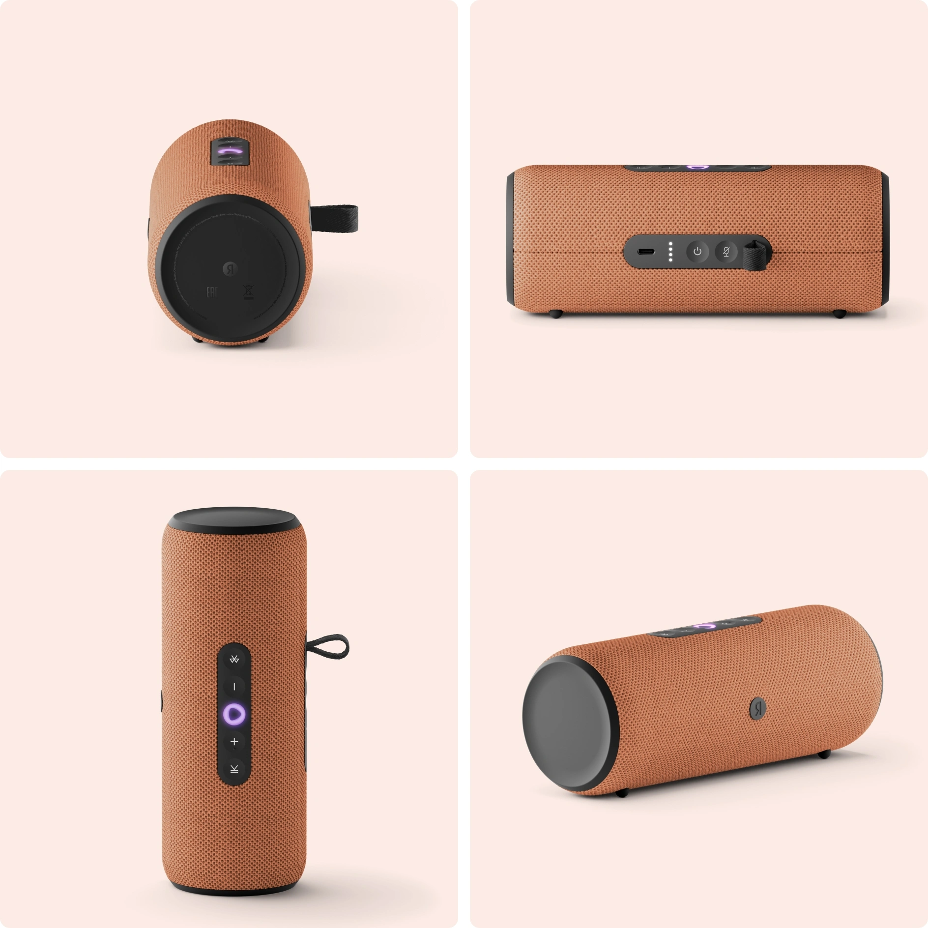 Умная колонка Yandex Станция Стрит Алиса оранжевый 30W 2.0 BT/Wi-Fi 10м 3300mAh (YNDX-00030ORG) — миниатюра 5