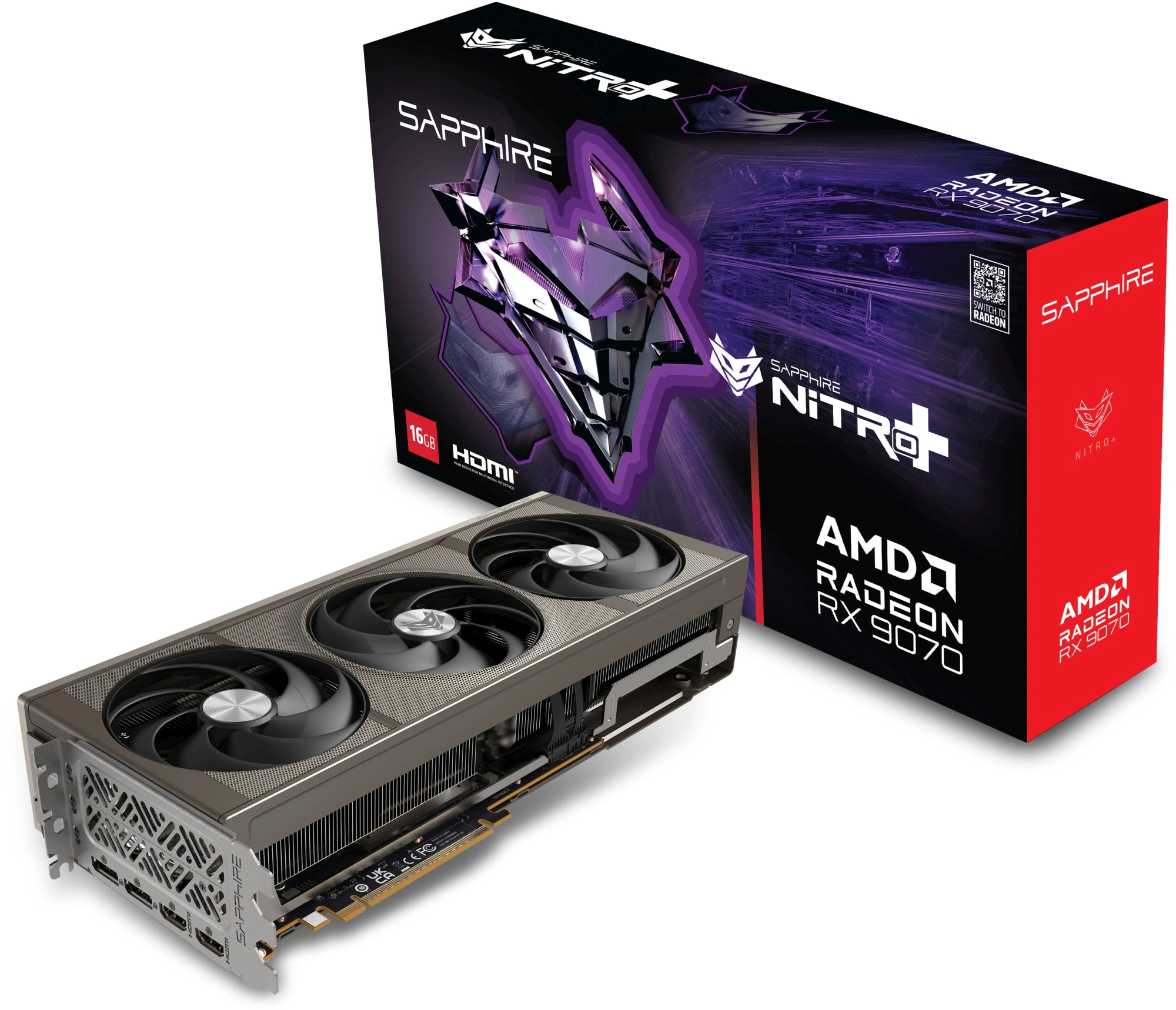 Видеокарта Sapphire PCI-E 5.0 11349-01-20G NITRO+AMD RADEON RX 9070 OC AMD Radeon RX 9070 16Gb 256bit GDDR6 2210/20000 HDMIx2 DPx2 HDCP Ret — миниатюра 7