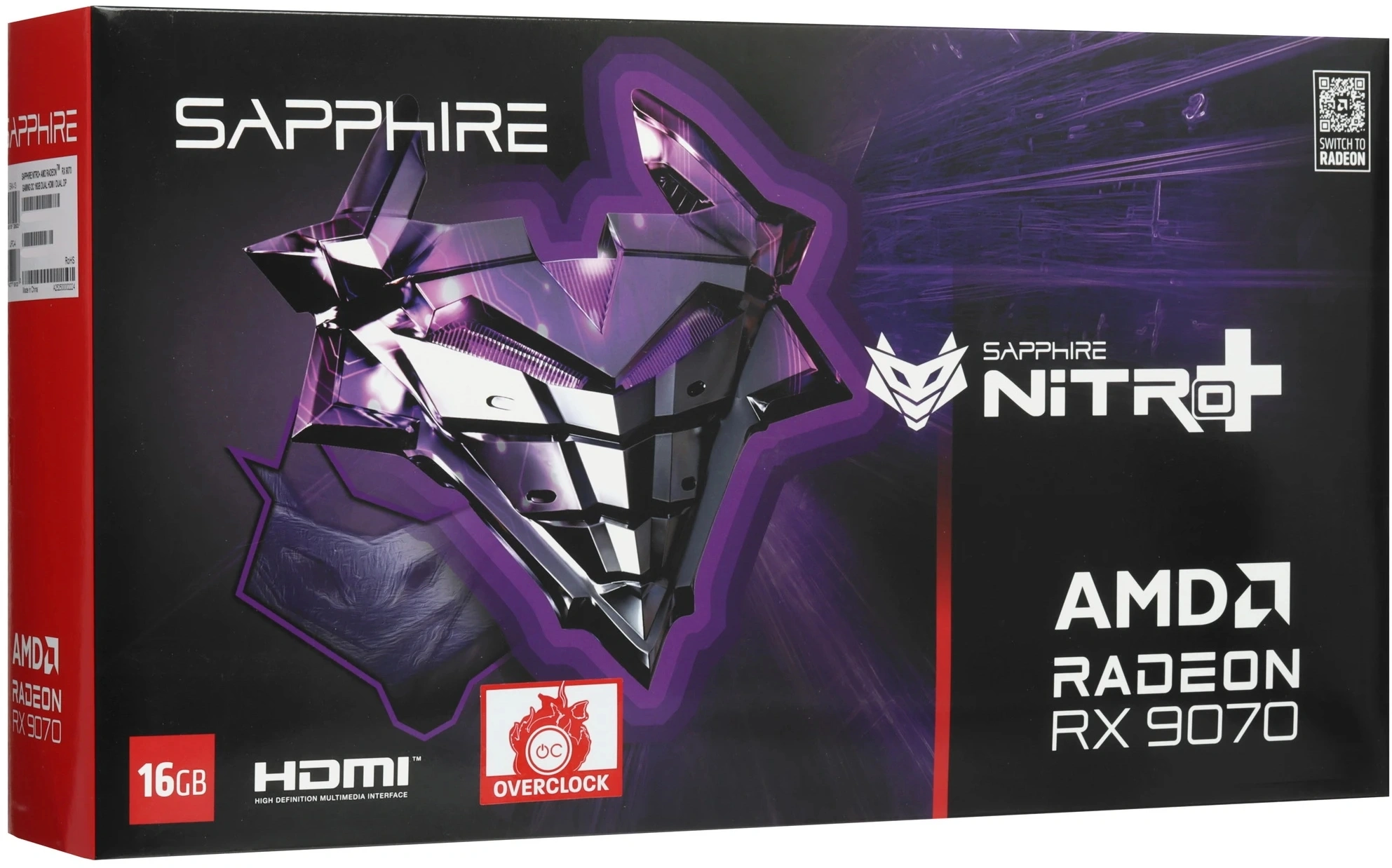 Видеокарта Sapphire PCI-E 5.0 11349-01-20G NITRO+AMD RADEON RX 9070 OC AMD Radeon RX 9070 16Gb 256bit GDDR6 2210/20000 HDMIx2 DPx2 HDCP Ret — миниатюра 8