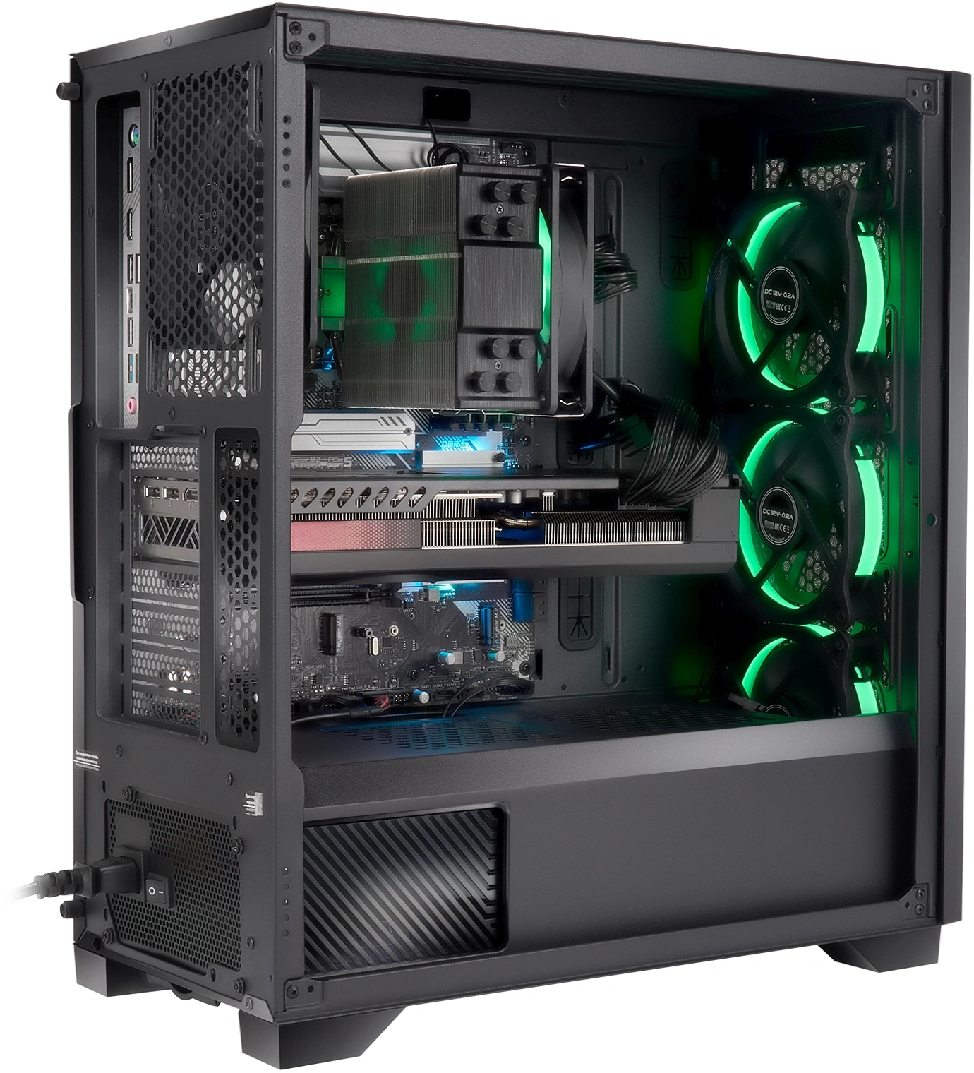 ПК IRU Strato 710Z7GP MT i7 14700KF (3.4) 64Gb SSD1Tb RTX5080 16Gb FreeDOS 2.5xGbitEth WiFi BT 850W черный (RUS) (2135192) — миниатюра 7