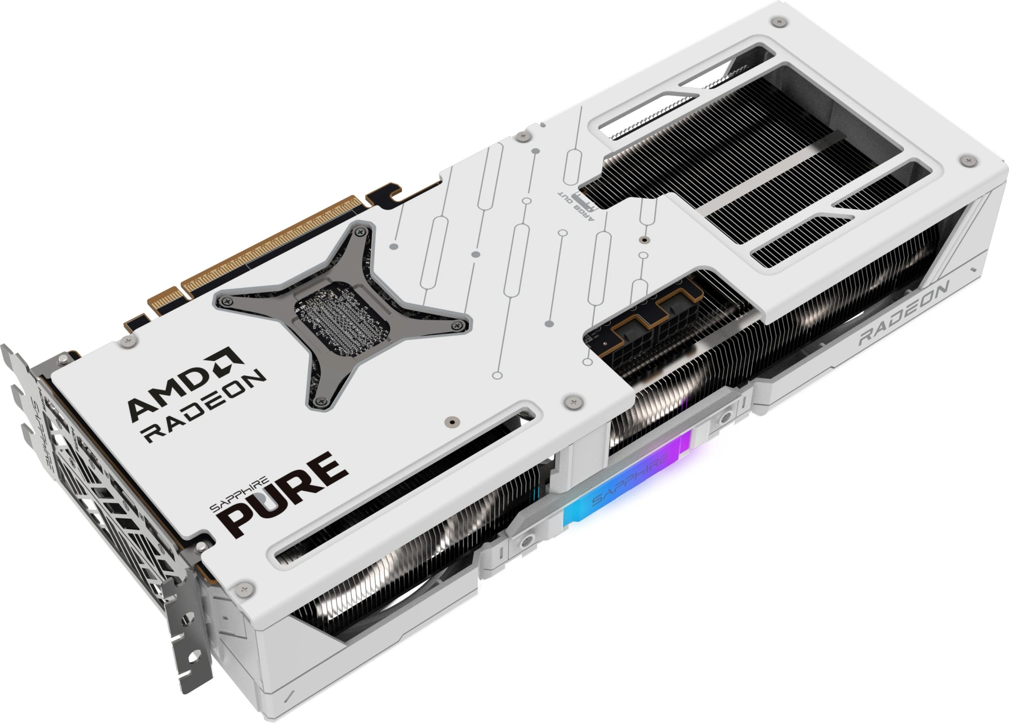 Видеокарта Sapphire PCI-E 5.0 11349-02-20G PURE AMD RADEON RX 9070 OC AMD Radeon RX 9070 16Gb 256bit GDDR6 2210/20000 HDMIx2 DPx2 HDCP Ret — миниатюра 5