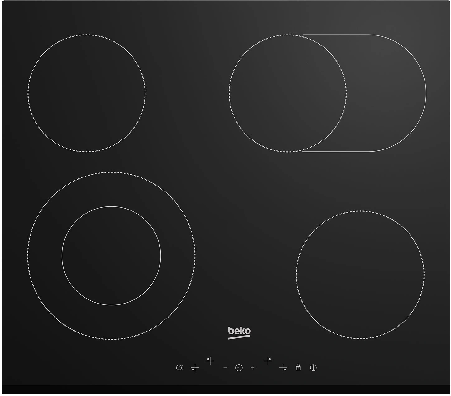 Варочная поверхность Beko BHC6440KBEB черный — фото 1