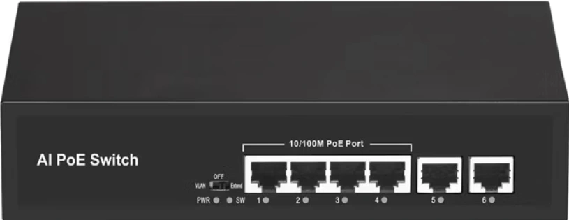 Коммутатор Falcon Eye FE-4FPF2 00-00330351 (L2) 4x100Мбит/с 2x1Гбит/с 4PoE 48W неуправляемый — фото 1