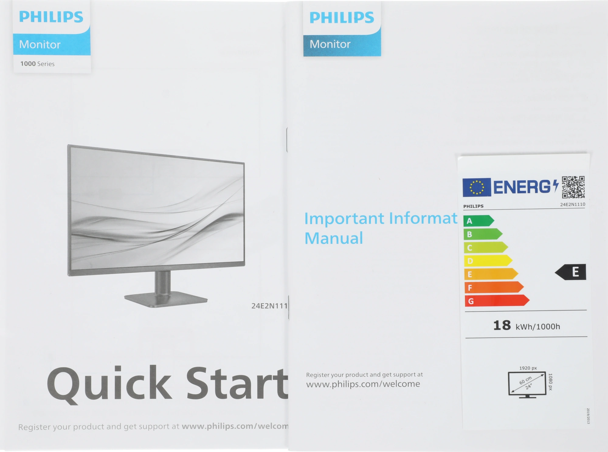 Монитор Philips 23.8" 24E2N1110 черный IPS LED 16:9 HDMI матовая 1500:1 300cd 178гр/178гр 1920x1080 120Hz VGA FHD 2.44кг — миниатюра 7