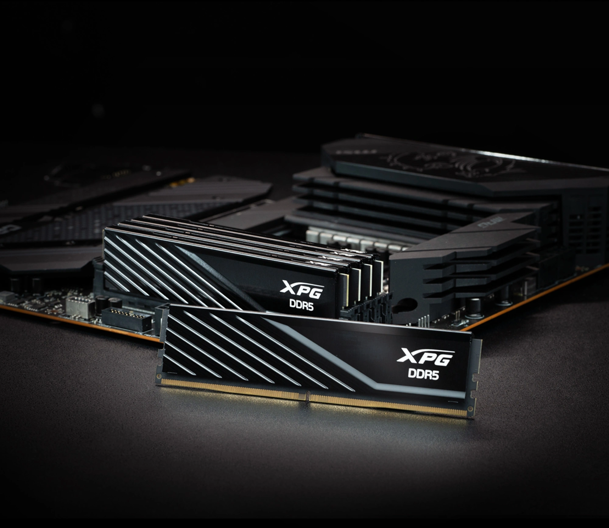 Память DDR5 2x8GB 5600MHz A-Data AX5U5600C468G-DTLABBK XPG Lancer Blade RTL Gaming PC5-44800 CL46 DIMM UDIMM ECC 288-pin 1.1В kit dual rank с радиатором Ret — миниатюра 7