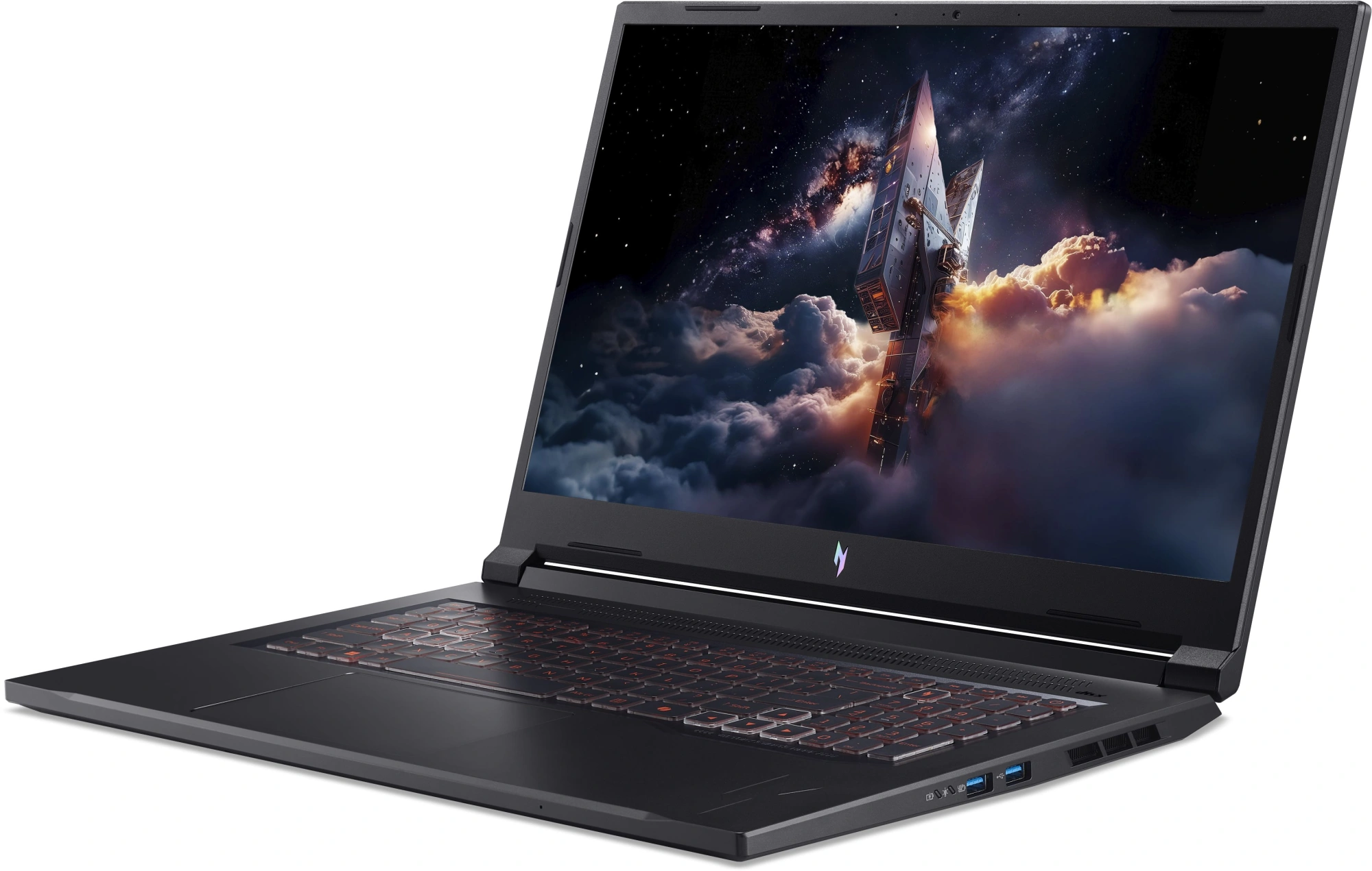 Ноутбук Acer Nitro V 17 AI ANV17-41-R9Q9 Ryzen 7 260 16Gb SSD1Tb NVIDIA GeForce RTX 5060 8Gb 17.3" IPS QHD (2560x1440) без ОС black WiFi BT Cam (NH.QYVCD.007) — миниатюра 3