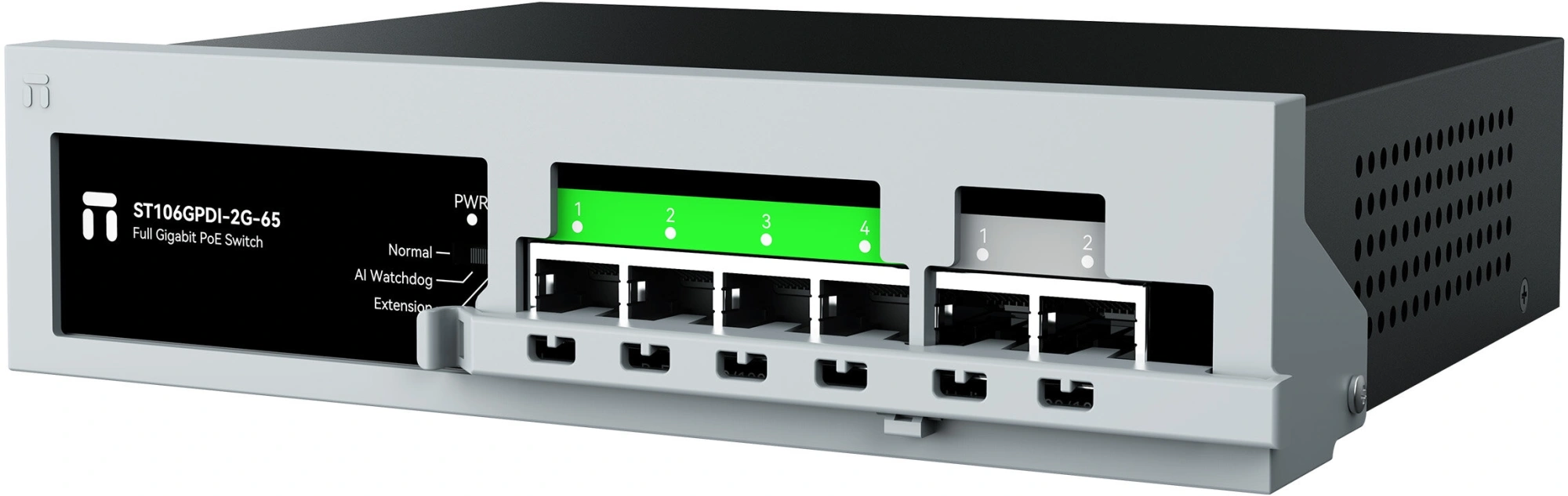 Коммутатор Netis ST106GPDI-2G-65 (L2) 6x1Гбит/с 4PoE+ 55W неуправляемый — миниатюра 3