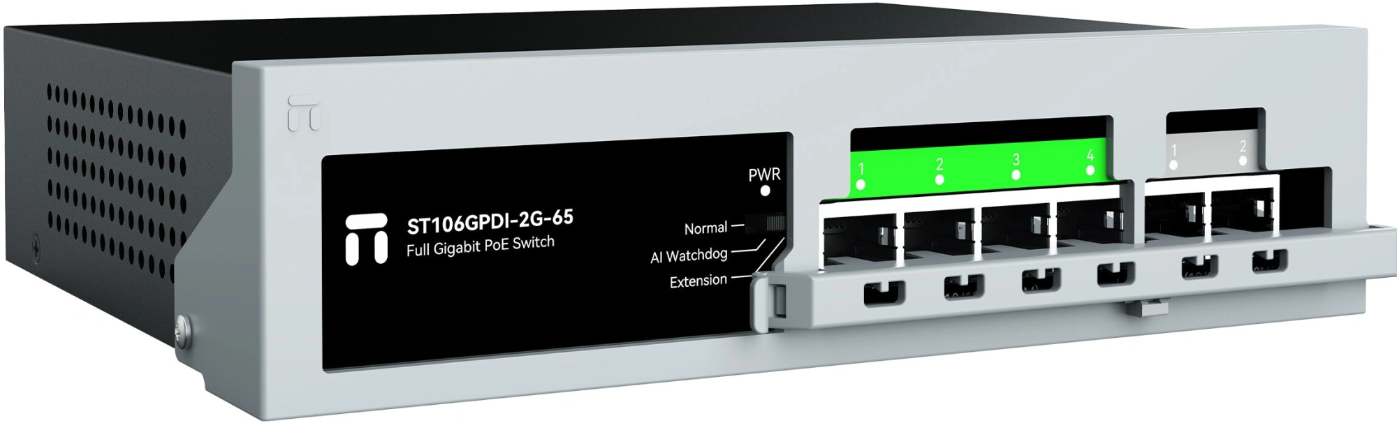 Коммутатор Netis ST106GPDI-2G-65 (L2) 6x1Гбит/с 4PoE+ 55W неуправляемый — миниатюра 2