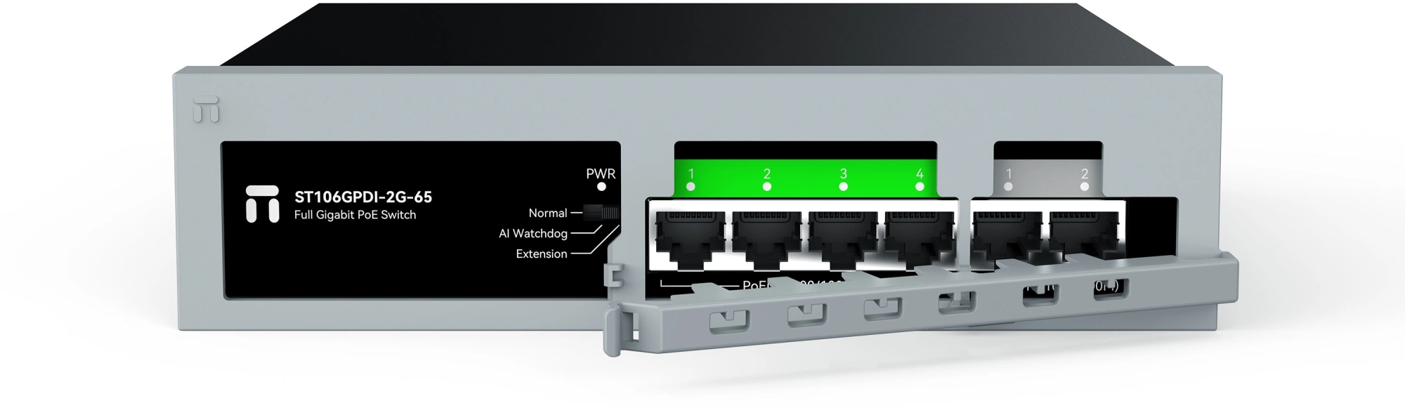 Коммутатор Netis ST106GPDI-2G-65 (L2) 6x1Гбит/с 4PoE+ 55W неуправляемый — миниатюра 4
