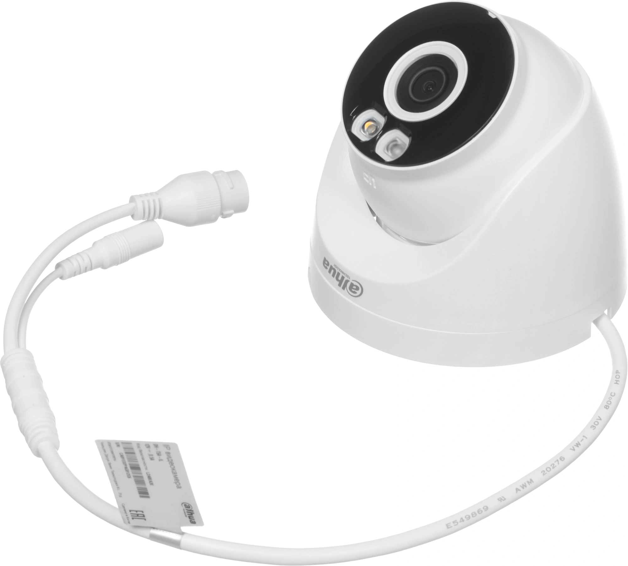 Камера видеонаблюдения IP Dahua DH-IPC-T5AP-IL-0280B Wi-Fi 2.8-2.8мм цв. корп.:белый (DH-T5A-IL) — миниатюра 3