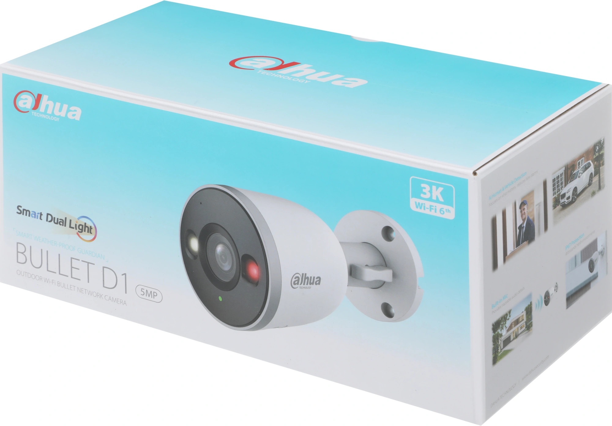 Камера видеонаблюдения IP Dahua DH-F5D-IL Wi-Fi 3.6-3.6мм цв. корп.:белый — миниатюра 10