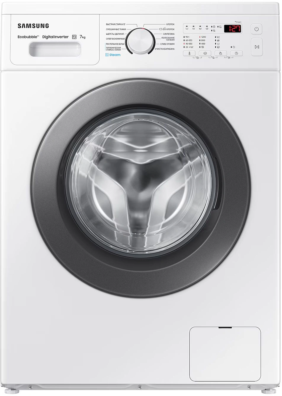 Стиральная машина Samsung WW70AG4S21VELD класс: A загр.фронтальная макс.:7кг белый инвертор — фото 1