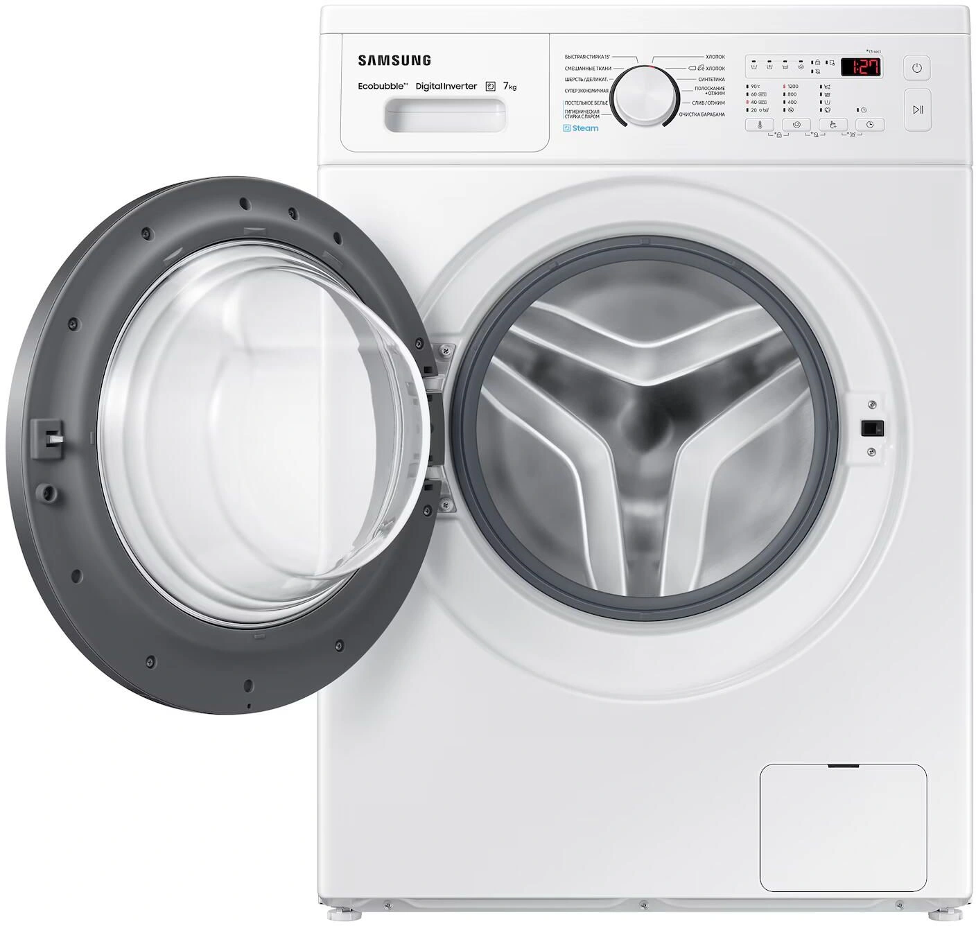 Стиральная машина Samsung WW70AG4S21VELD класс: A загр.фронтальная макс.:7кг белый инвертор — миниатюра 6