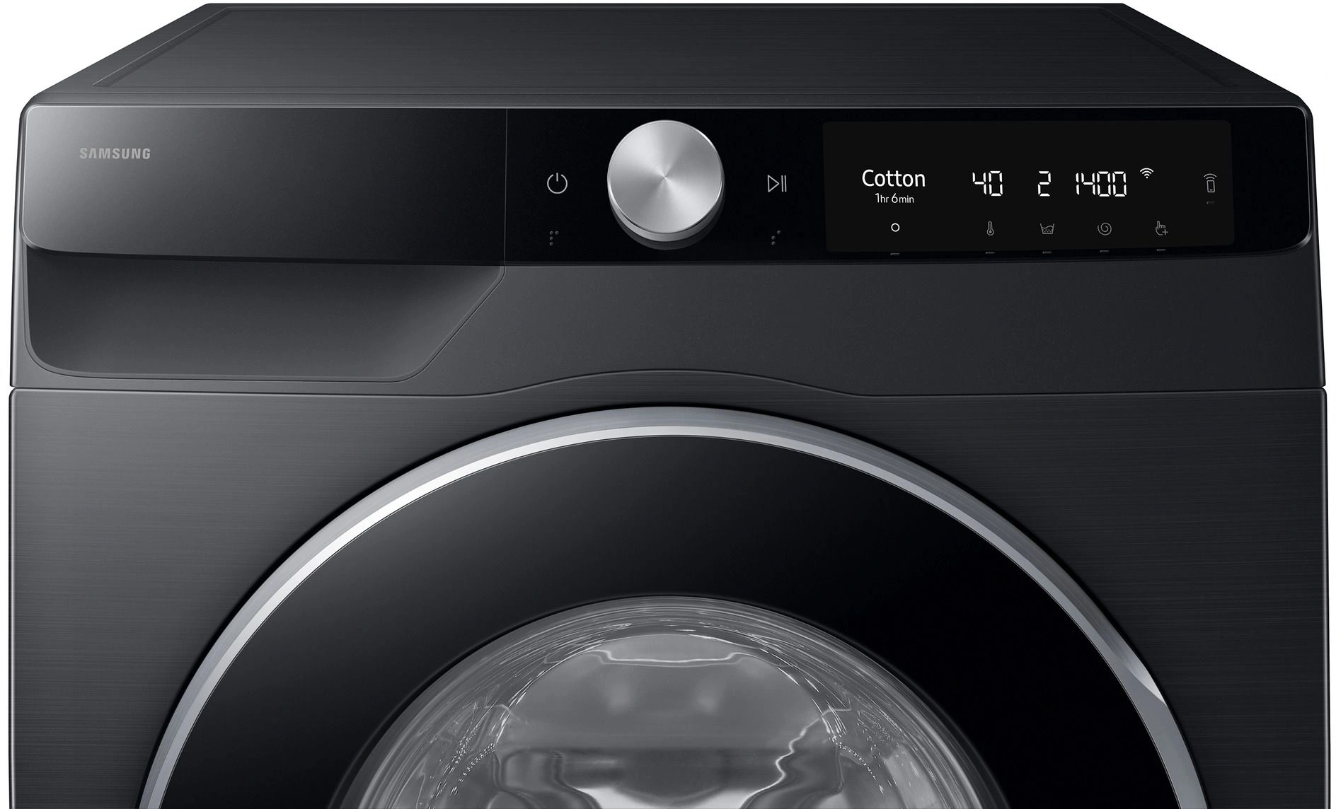 Стиральная машина Samsung WW90DG6U34LBLP класс: A+++ загр.фронтальная макс.:9кг черный — миниатюра 10