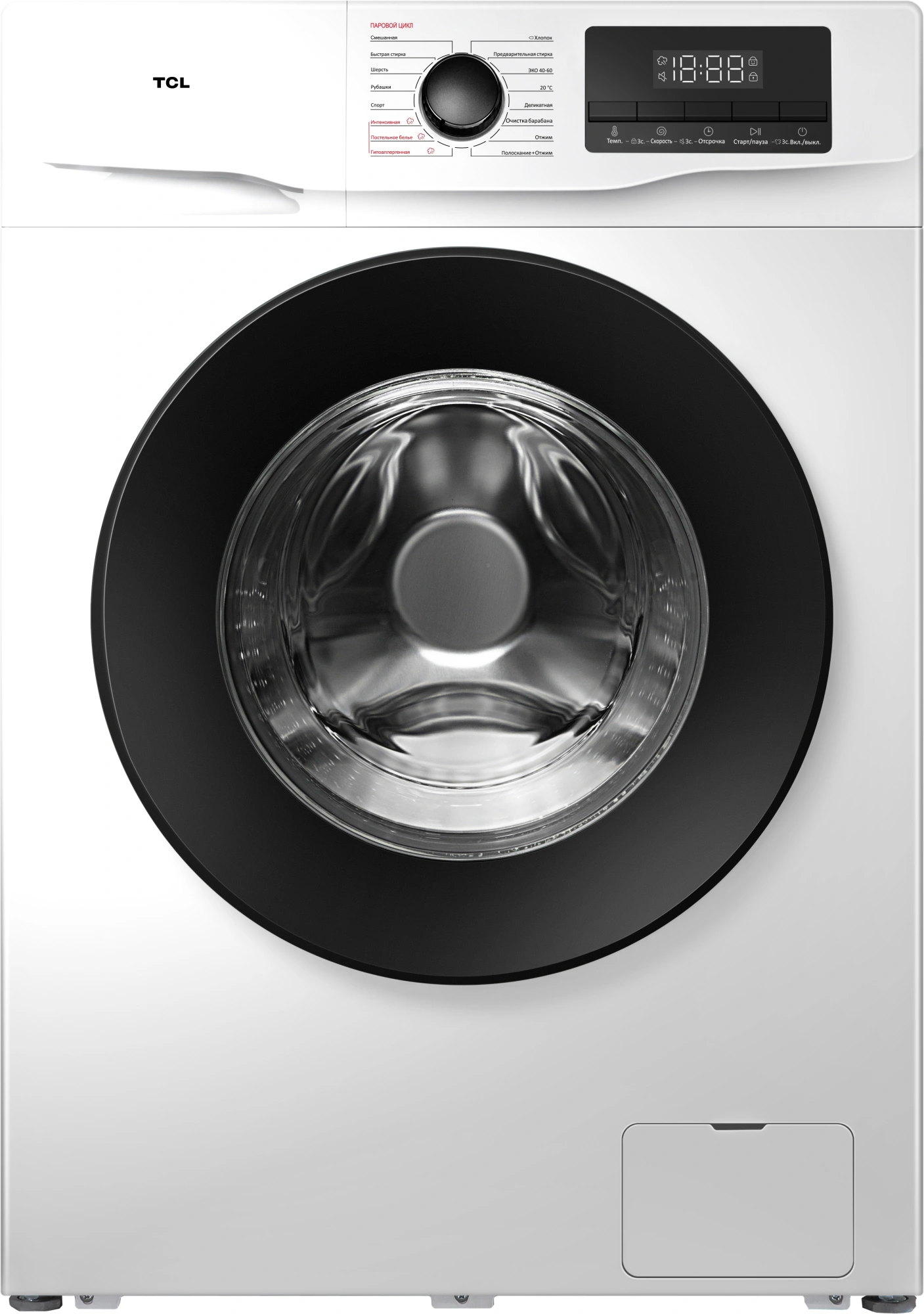 Стиральная машина TCL W-SF606W класс: A+++ загр.фронтальная макс.:6кг белый инвертор — фото 1