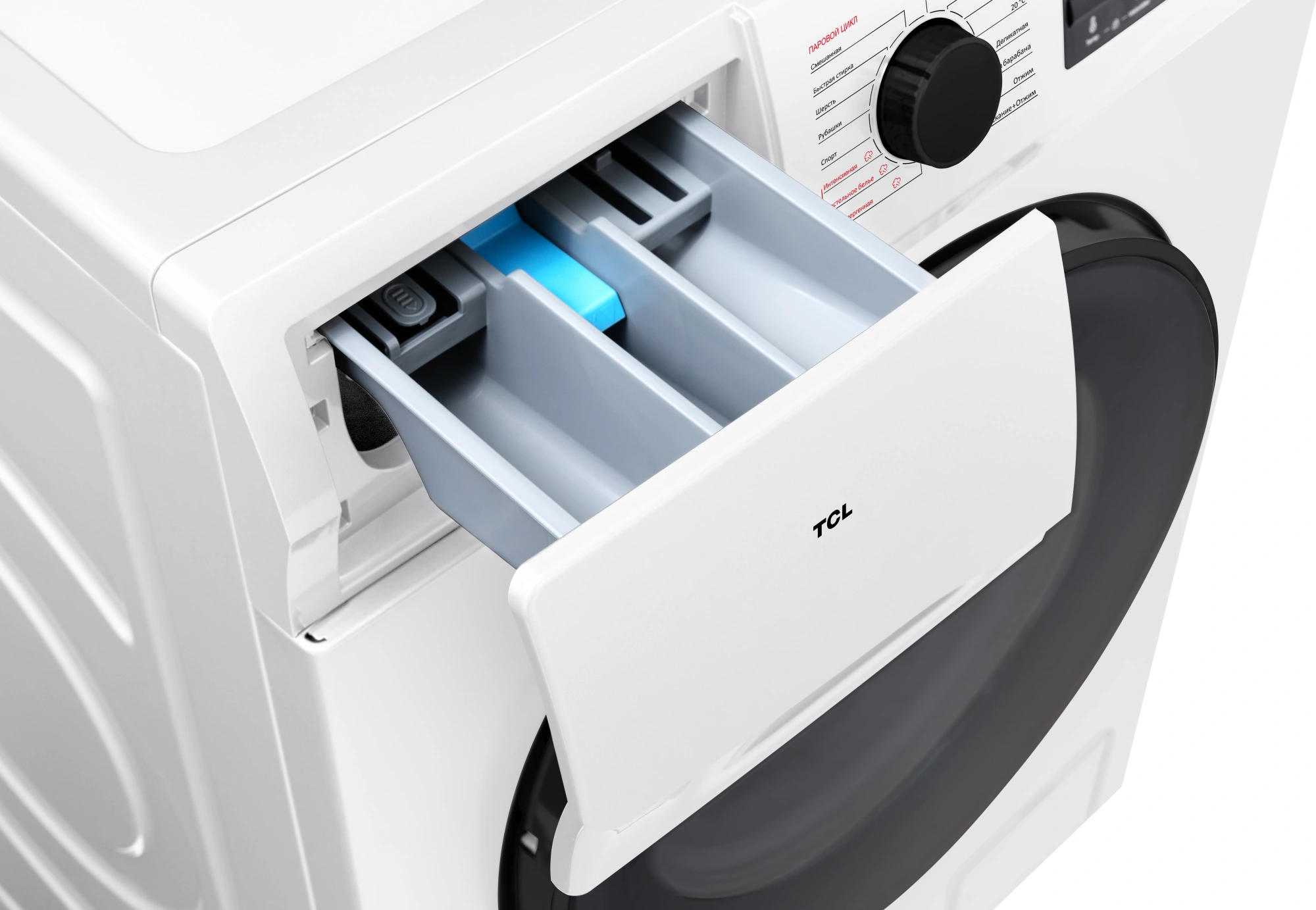 Стиральная машина TCL W-SF606W класс: A+++ загр.фронтальная макс.:6кг белый инвертор — миниатюра 3