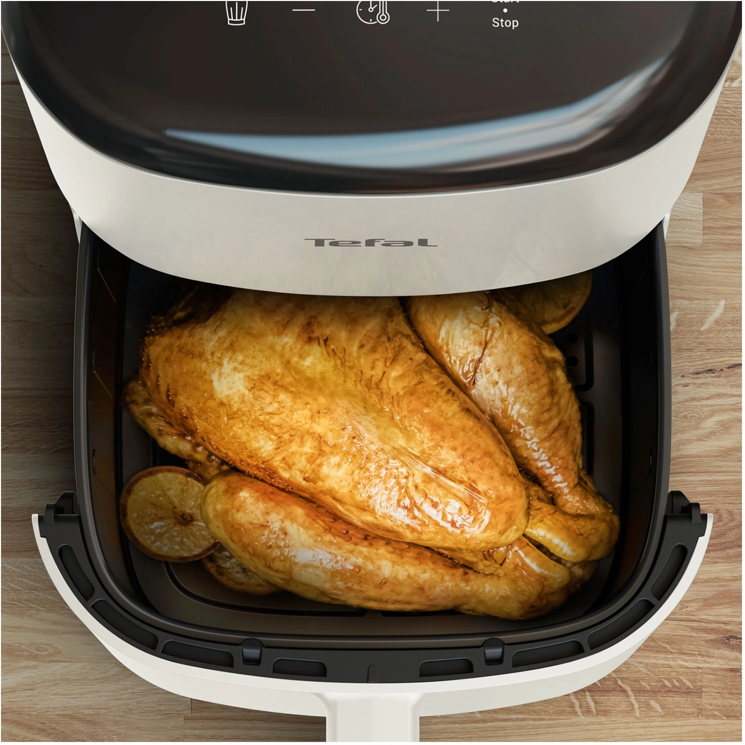 Аэрогриль Tefal Easy Fry Max EY245AE0 5л 1500Вт бежевый/черный (7211419753) — миниатюра 9