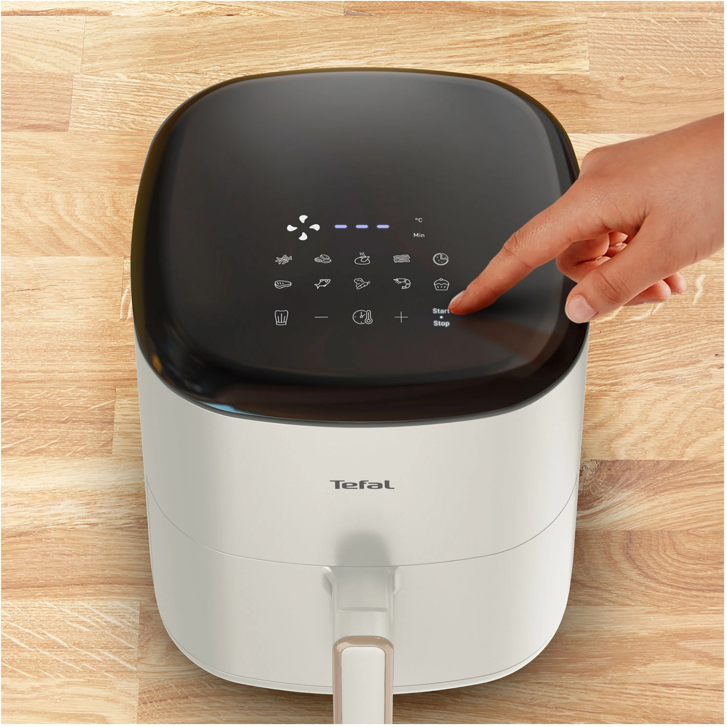 Аэрогриль Tefal Easy Fry Max EY245AE0 5л 1500Вт бежевый/черный (7211419753) — миниатюра 10