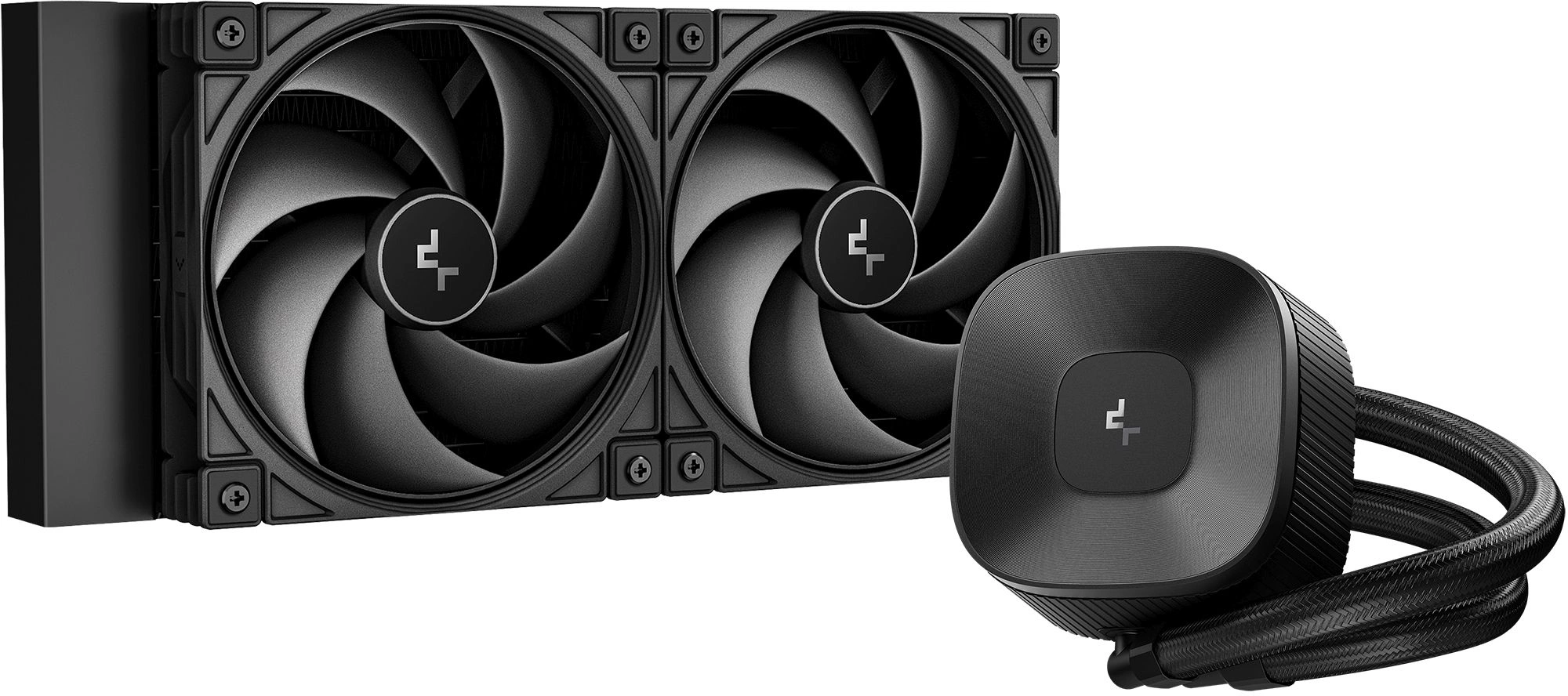 Система водяного охлаждения Deepcool LE240 V2 Zero нет подсветки Soc-AM5/AM4/1200/1700/1851 черный 4-pin 28.2-31.6dB Al 220W 1266gr Ret (R-LE240ZERO-BKLNMD-G-1) — фото 1