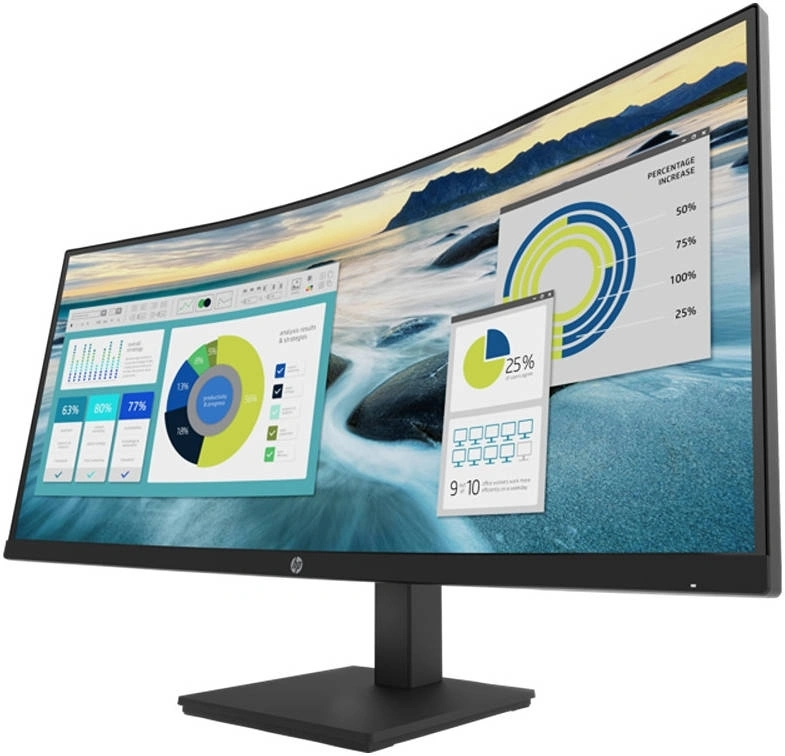 Монитор HP 34" P34hc G4 черный VA 21:9 HDMI матовая HAS 250cd 178гр/178гр 3440x1440 100Hz DP 2K USB 10.51кг — миниатюра 4