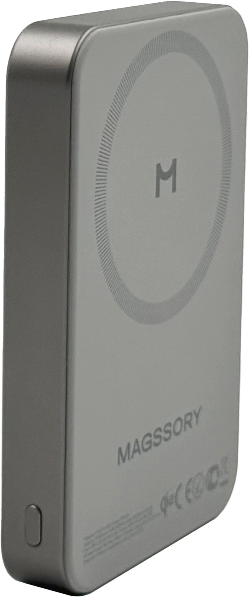 Мобильный аккумулятор Magssory PBN022 10000mAh QC4.0/PD3.0 15W 3A USB-C беспров.зар. титановый — миниатюра 3