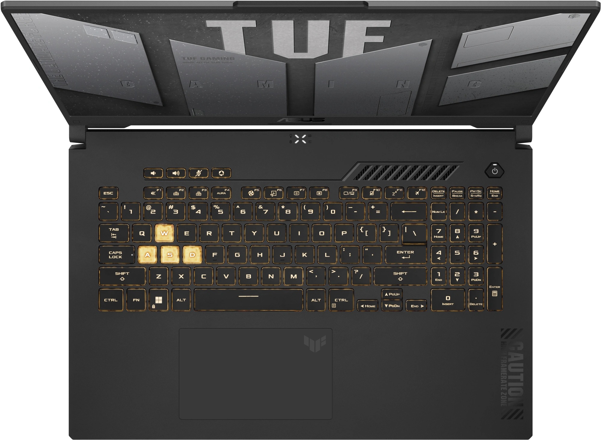 Ноутбук Asus TUF Gaming F17 FX707VJB-HX100 Core 5 210H 16Gb SSD512Gb NVIDIA GeForce RTX 3050 6Gb 17.3" IPS FHD (1920x1080) без ОС grey WiFi BT Cam (90NR0MY5-M003R0) — миниатюра 5