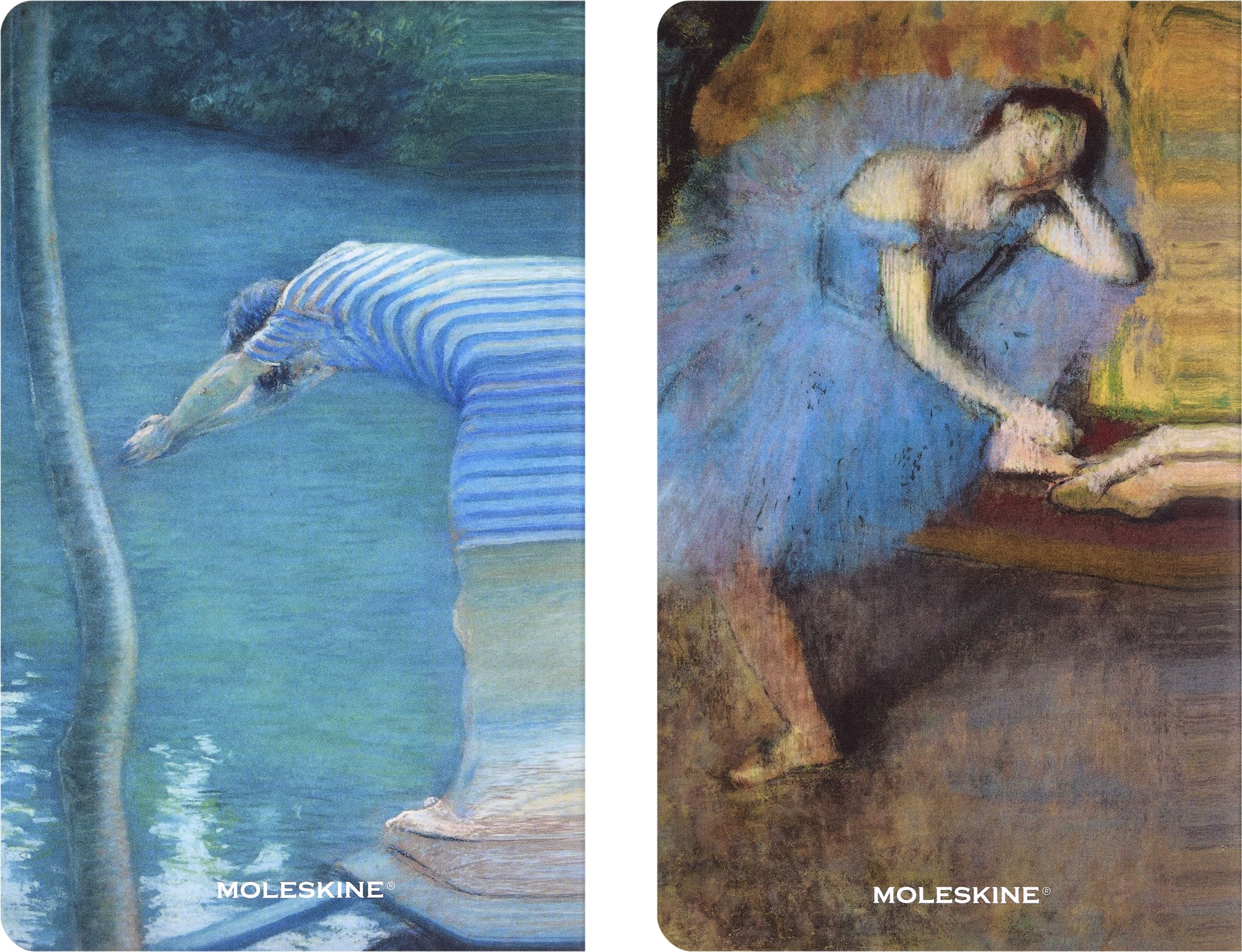 Блокнот Moleskine LIMITED EDITION CAHIER MUSEE D`ORSAY SKCAHL6911S3NL Large 130х210мм обложка картон 120стр. нелинованный синий/коричневый (2шт) — миниатюра 8