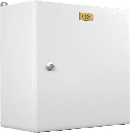 Шкаф электротехнический Elbox EMW-300.400.210-1-IP66 потол.пан. пан.основ. монтаж.пан. одноствор. настенный 300мм 400мм 210мм 195мм IP66 IK10 несъемн.бок.пан. 50кг серый металл уличный всепогодный — фото 1