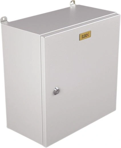 Шкаф электротехнический Elbox EMW-300.400.210-1-IP66 потол.пан. пан.основ. монтаж.пан. одноствор. настенный 300мм 400мм 210мм 195мм IP66 IK10 несъемн.бок.пан. 50кг серый металл уличный всепогодный — миниатюра 2
