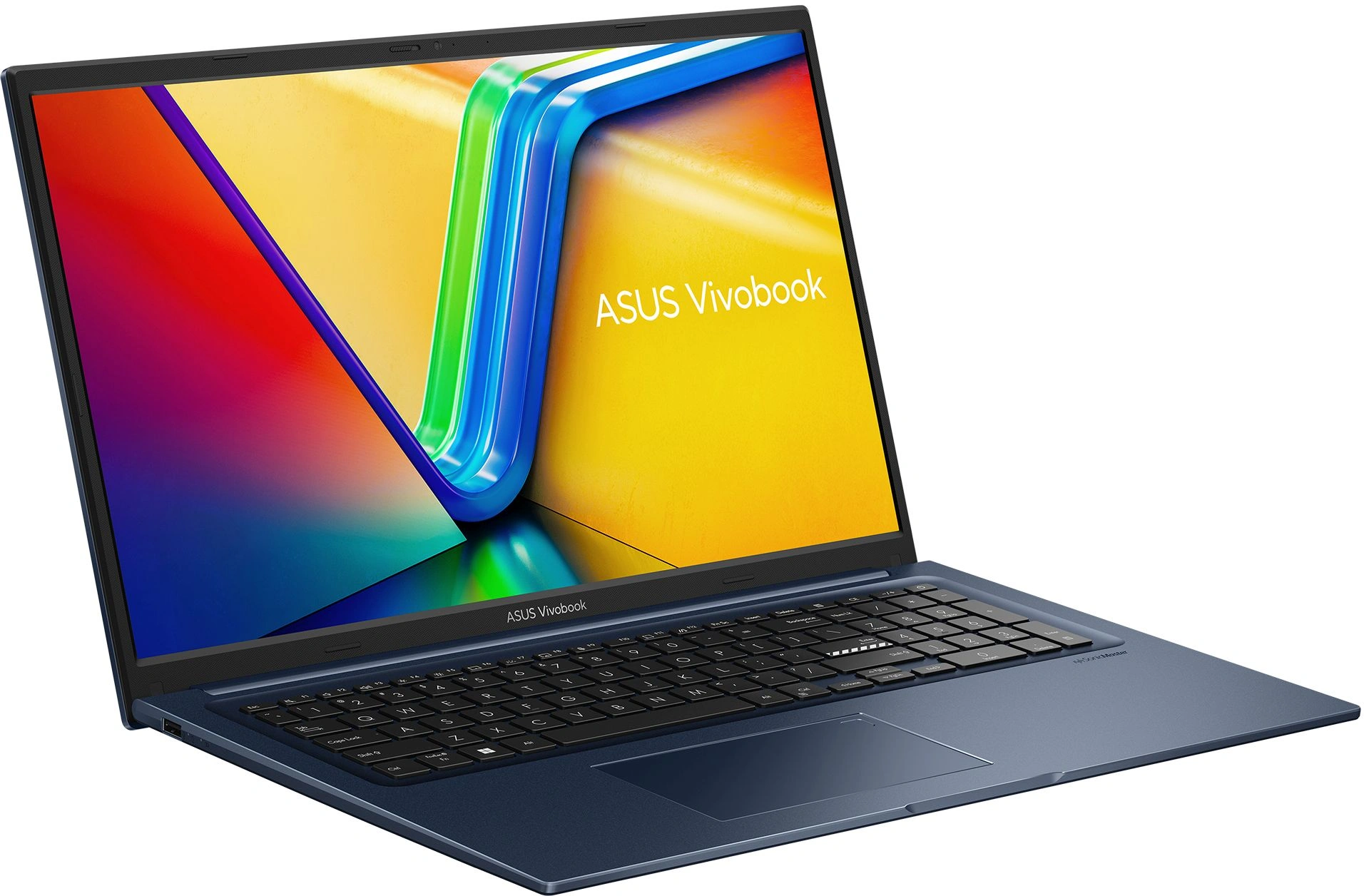 Ноутбук Asus Vivobook 17 X1704VA-AU982 Core 5 120U 16Gb SSD512Gb Intel Graphics 17.3" IPS FHD (1920x1080) без ОС blue WiFi BT Cam (90NB13X2-M00ML0) — миниатюра 3