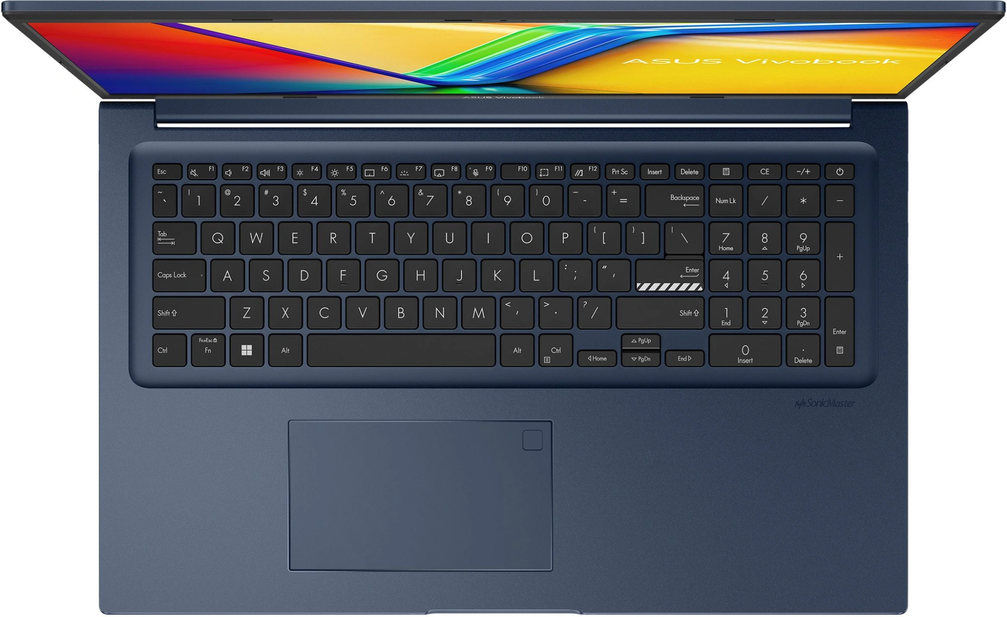 Ноутбук Asus Vivobook 17 X1704VA-AU982 Core 5 120U 16Gb SSD512Gb Intel Graphics 17.3" IPS FHD (1920x1080) без ОС blue WiFi BT Cam (90NB13X2-M00ML0) — миниатюра 8