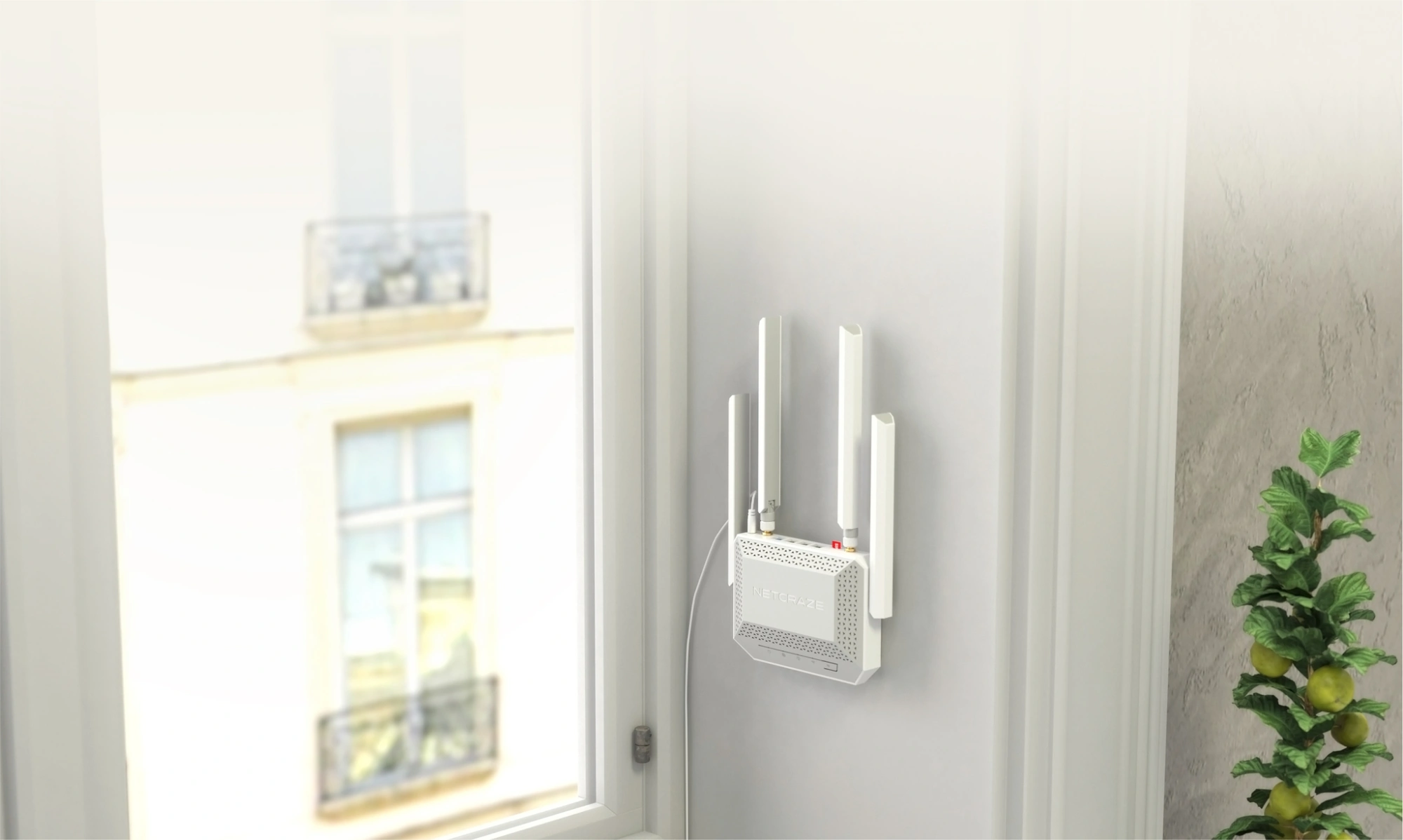 Роутер беспроводной Keenetic Netcraze Speedster 4G+ (NC-2911) AC1200 10/100/1000BASE-TX/4G cat.6 белый — миниатюра 2