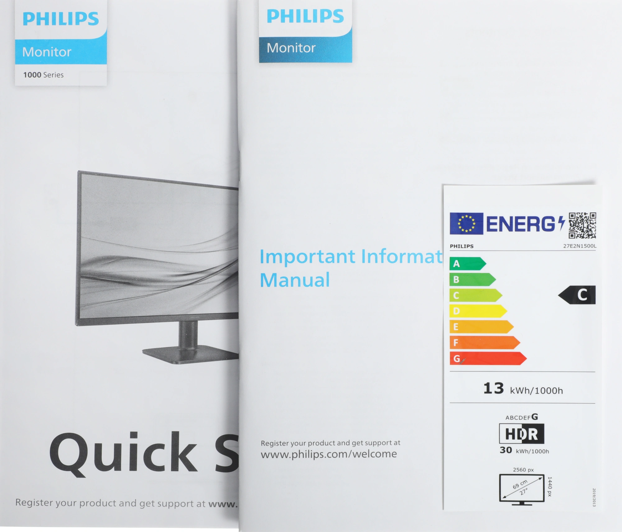 Монитор Philips 27" 27E2N1500L черный IPS LED 16:9 HDMI матовая 1000:1 300cd 178гр/178гр 2560x1440 75Hz DP 2K 3.19кг — миниатюра 12
