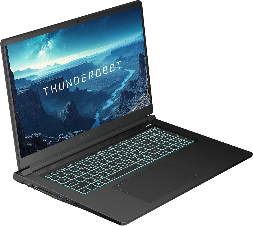 Ноутбук Thunderobot Range 17 G2 Evo Core i5 13420H 16Gb SSD1Tb NVIDIA GeForce RTX5050 8Gb 17.3" IPS FHD (1920x1200) FreeDOS black WiFi BT Cam (JT009E00KRU) — миниатюра 7
