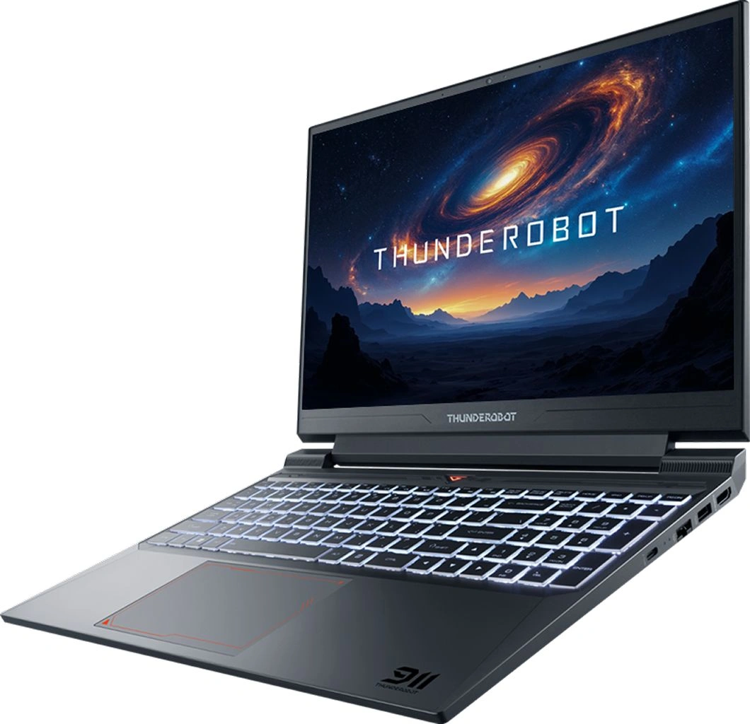 Ноутбук Thunderobot 911 X Wild Hunter G3 Pro Core i5 13420H 16Gb SSD1Tb NVIDIA GeForce RTX 5060 8Gb 15.6" IPS FHD (1920x1080) FreeDOS grey WiFi BT Cam (JT009K00KRU) — миниатюра 3