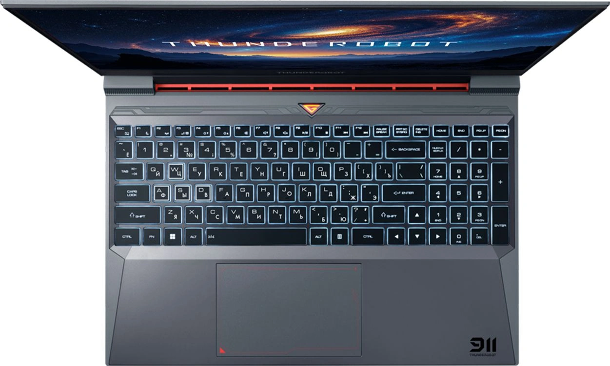 Ноутбук Thunderobot 911 X Wild Hunter G3 Pro Core i5 13420H 16Gb SSD1Tb NVIDIA GeForce RTX 5060 8Gb 15.6" IPS FHD (1920x1080) FreeDOS grey WiFi BT Cam (JT009K00KRU) — миниатюра 5