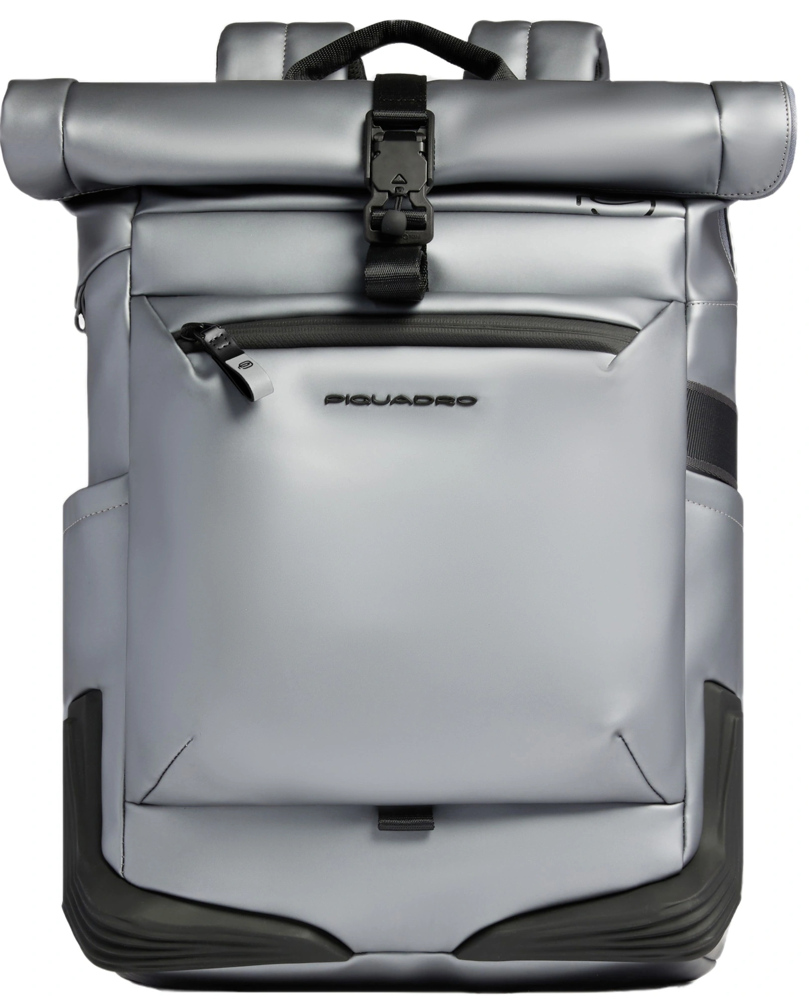 Рюкзак мужской Piquadro C20W CA6291C2OWS/MGR роллтоп серебристый/черный полиуретан — миниатюра 8