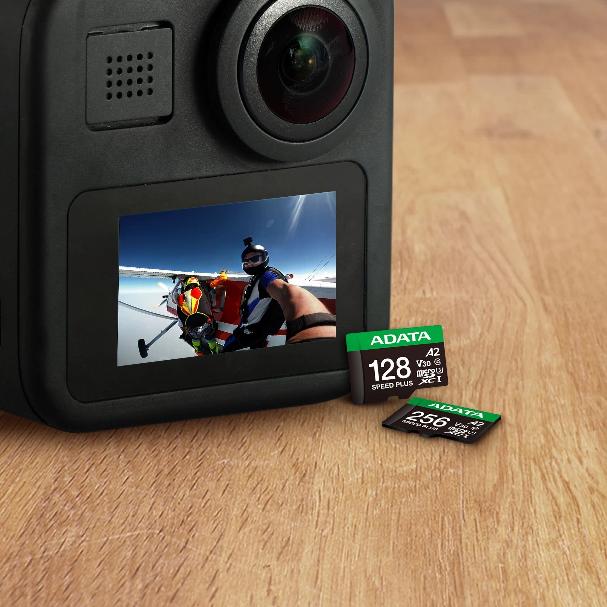 Флеш карта microSDXC 128GB A-Data UD128GUI3V30A2SP-RA1 Speed Plus V30 A2 + adapter — миниатюра 8