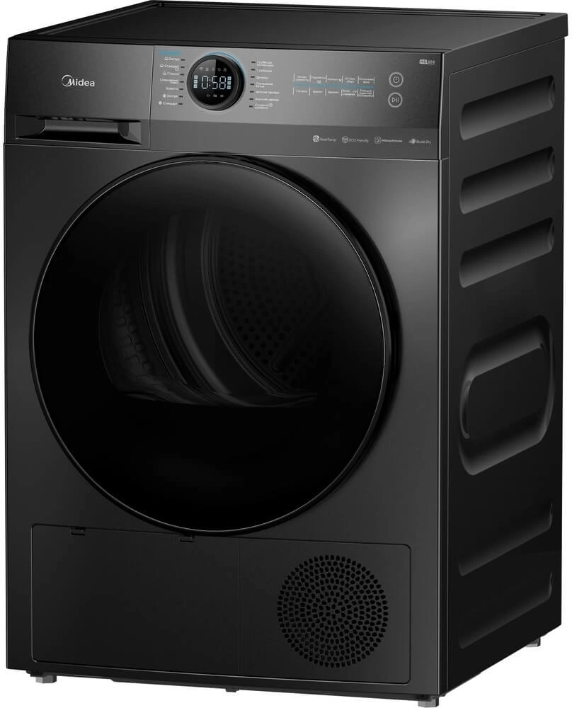 Сушильная машина Midea MD200H90W/T-RU кл.энер.:A++ макс.загр.:9кг черный — миниатюра 2