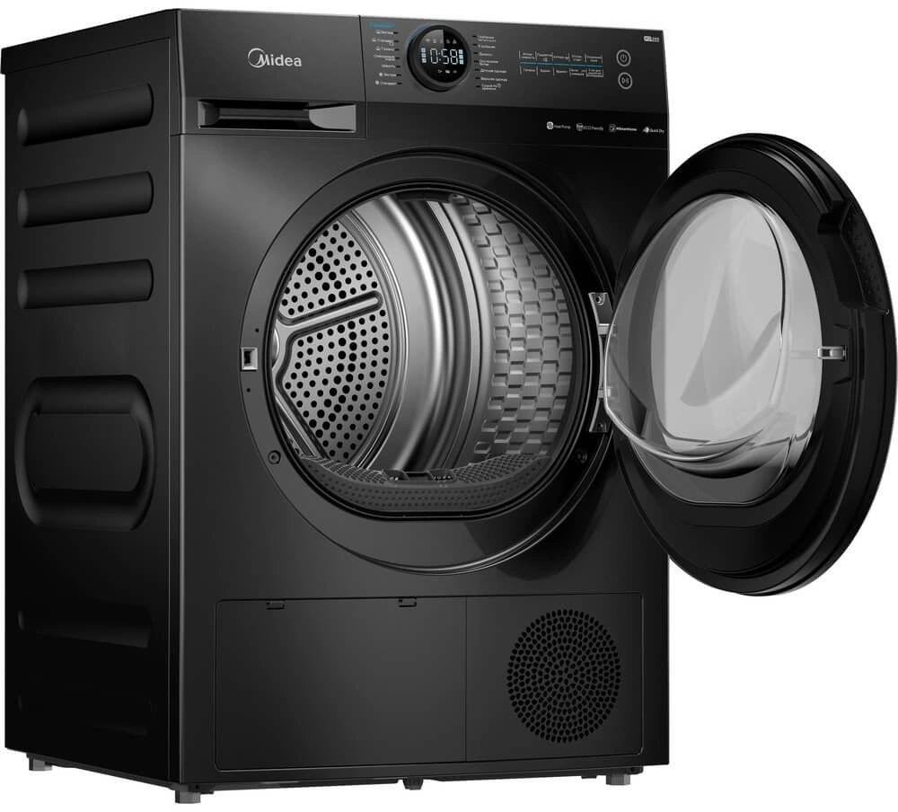 Сушильная машина Midea MD200H90W/T-RU кл.энер.:A++ макс.загр.:9кг черный — миниатюра 4