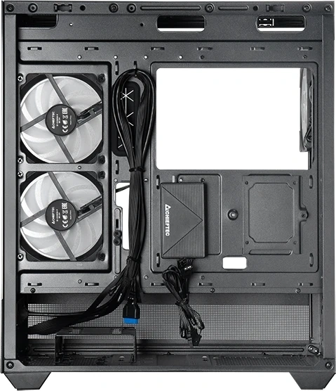 Корпус Chieftec Vista черный без БП ATX 6x120mm 2x140mm 1xUSB2.0 1xUSB3.0 audio bott PSU — миниатюра 4